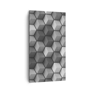 Tablou pe pânză - Puzzle cubist - 45x80 cm