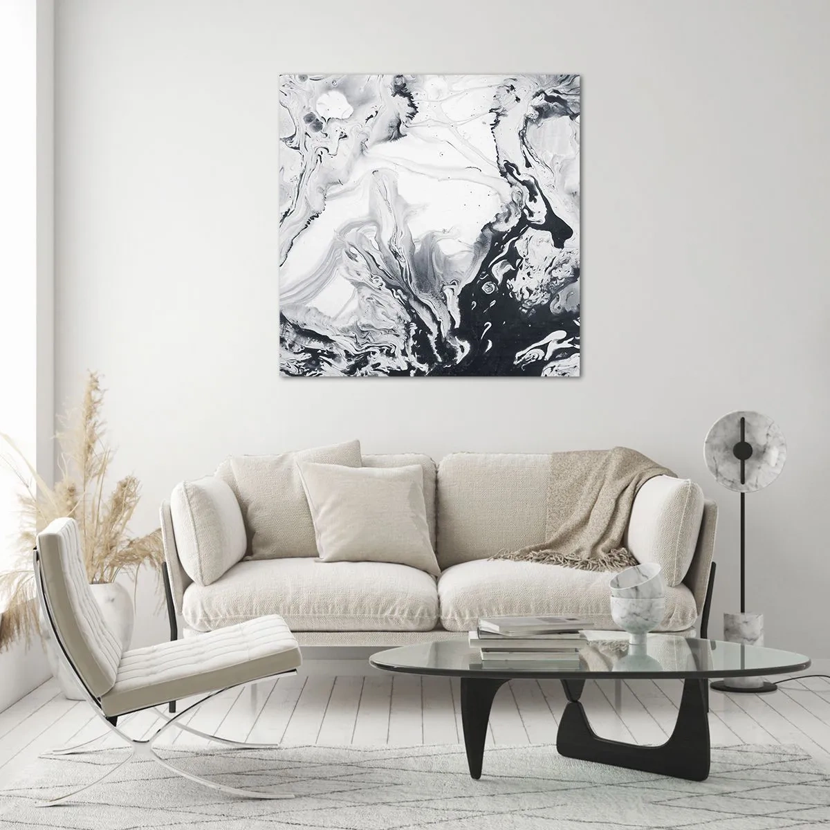 Tablou pe sticlă - Interiorul Pământului - 60x60 cm