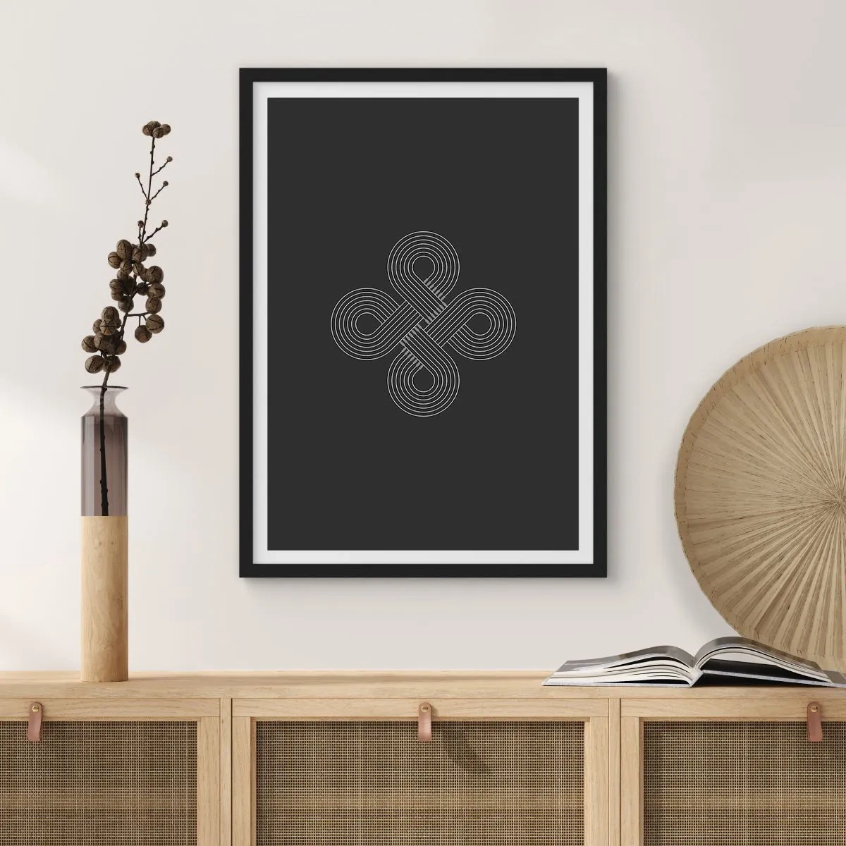 Poster în ramă neagră - În spirit celtic - 61x91 cm