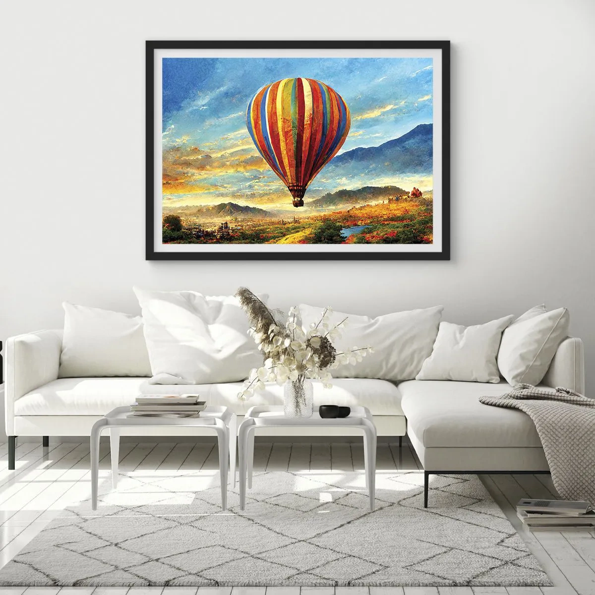 Poster în ramă neagră - În liniște puteți vedea mai multe - 70x50 cm