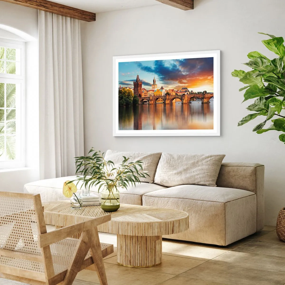 Poster în ramă albă - Frumoasă pentru veacuri - 40x30 cm