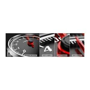 Mostră tapet autocolant Deluxe Sticker - Bag-o în viteză! - Automobile, Vitezometru, 3D - 100x30 cm