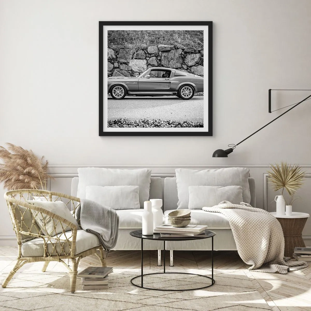 Poster în ramă neagră - Legenda anilor '60. - 50x50 cm