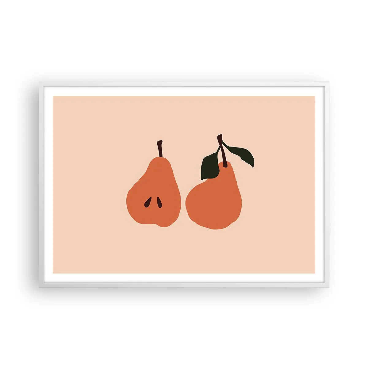 Poster în ramă albă - Dulceața în sine - 100x70 cm