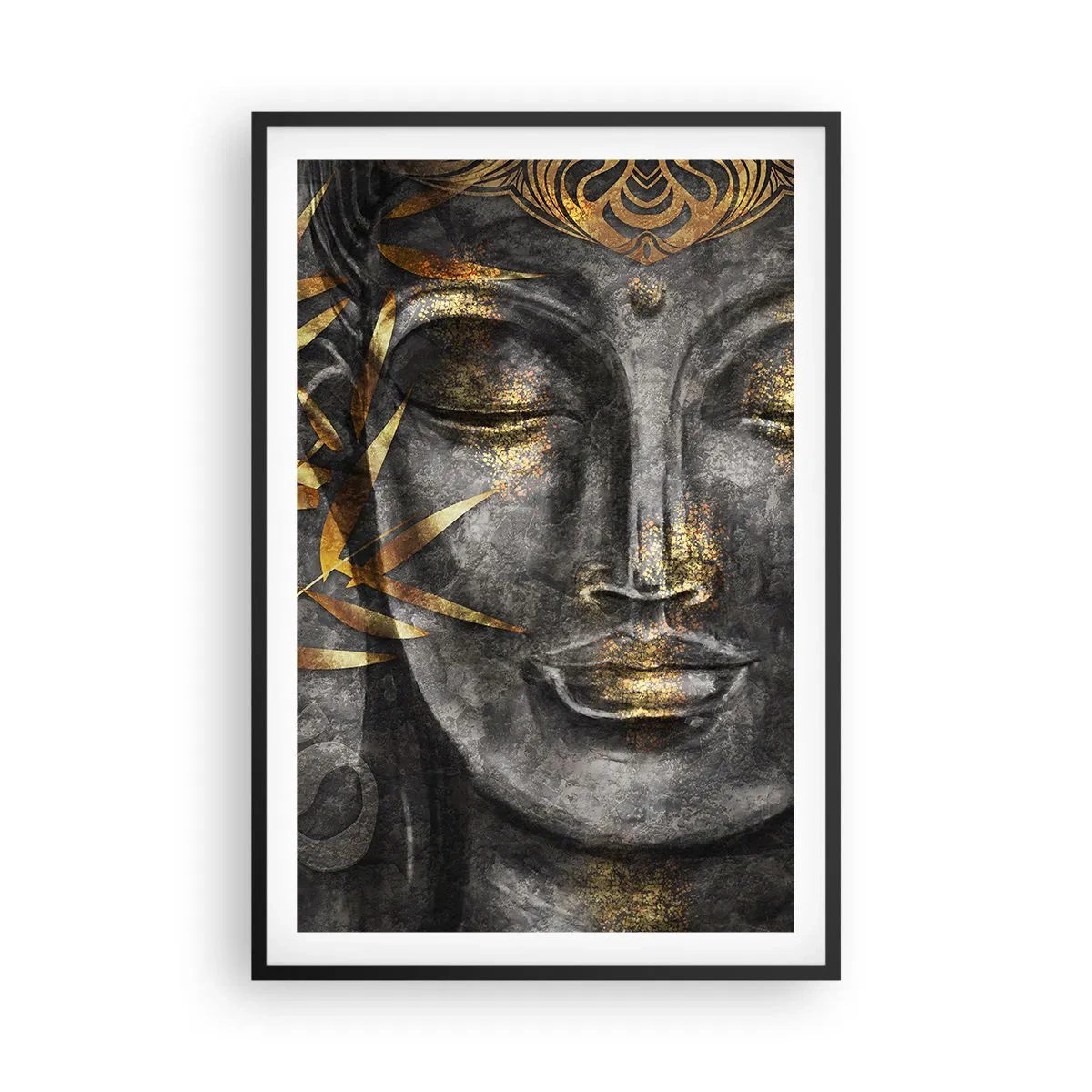 Poster în ramă neagră - Simțiți pacea - 61x91 cm