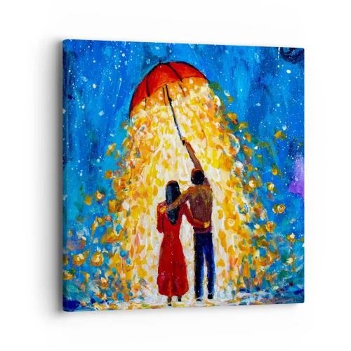 Tablou pe pânză - Magia unei seri ploioase? - 40x40 cm