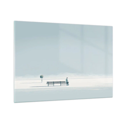 Tablou pe sticlă - Da, aștept. - 100x70 cm