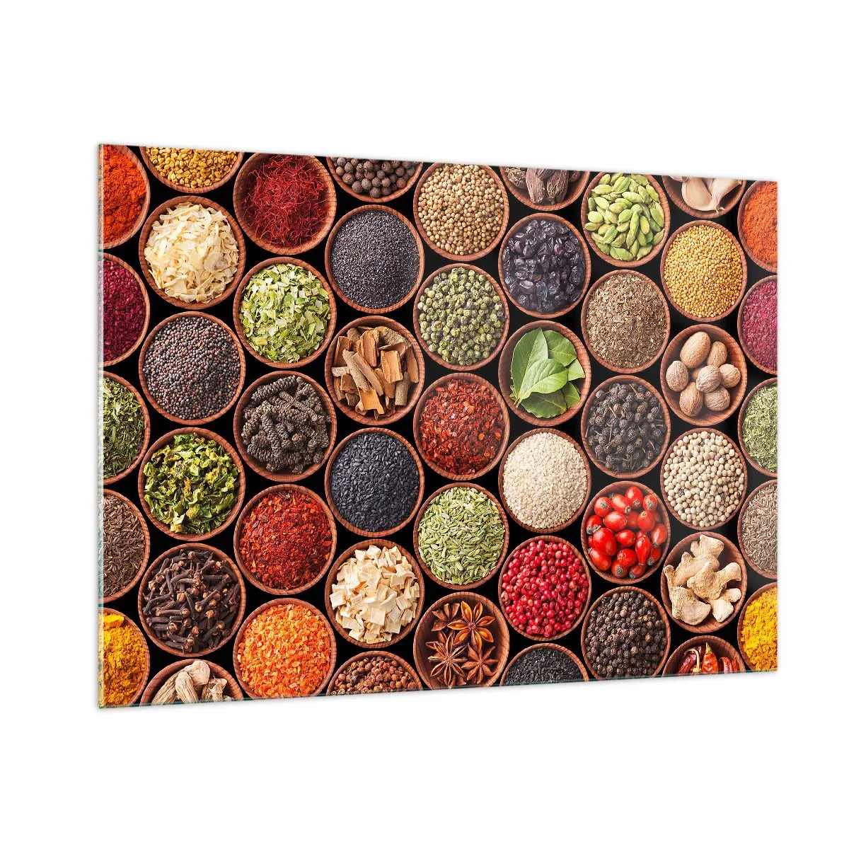 Tablou pe sticlă - Toate gusturile lumii - 100x70 cm