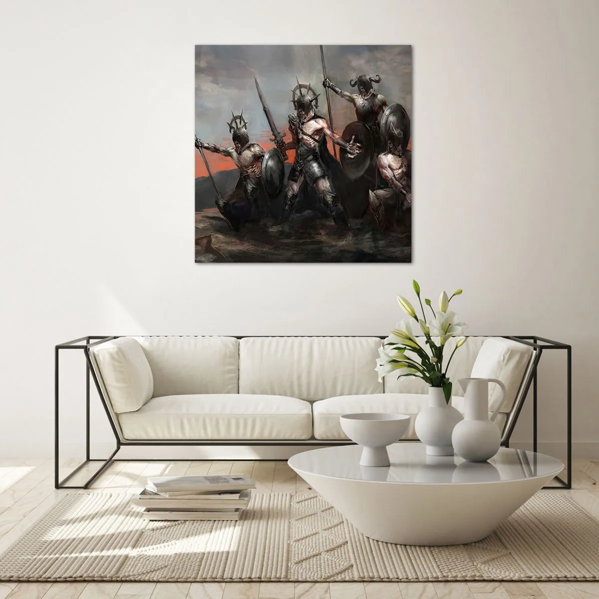 Tablou pe sticlă - Cu scut sau fără scut - 50x50 cm