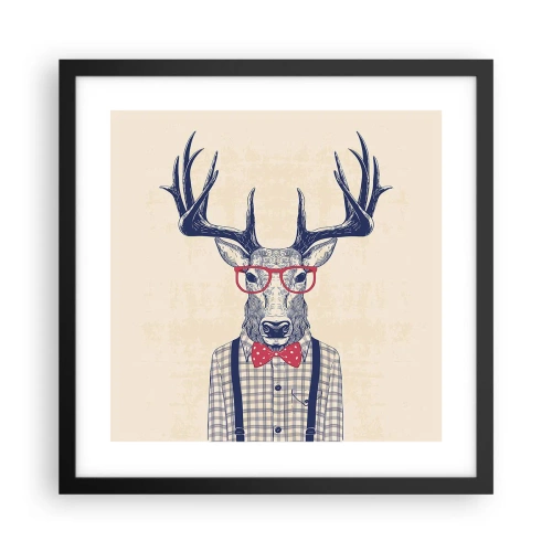 Poster în ramă neagră - O extravaganță jucăușă - 40x40 cm