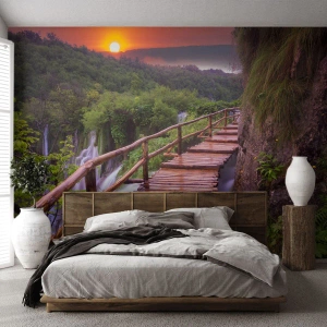 Tapet Standard Eco - Frumusețe de necrezut - Peisaj, Cascadă, Croaţia - 200x140 cm