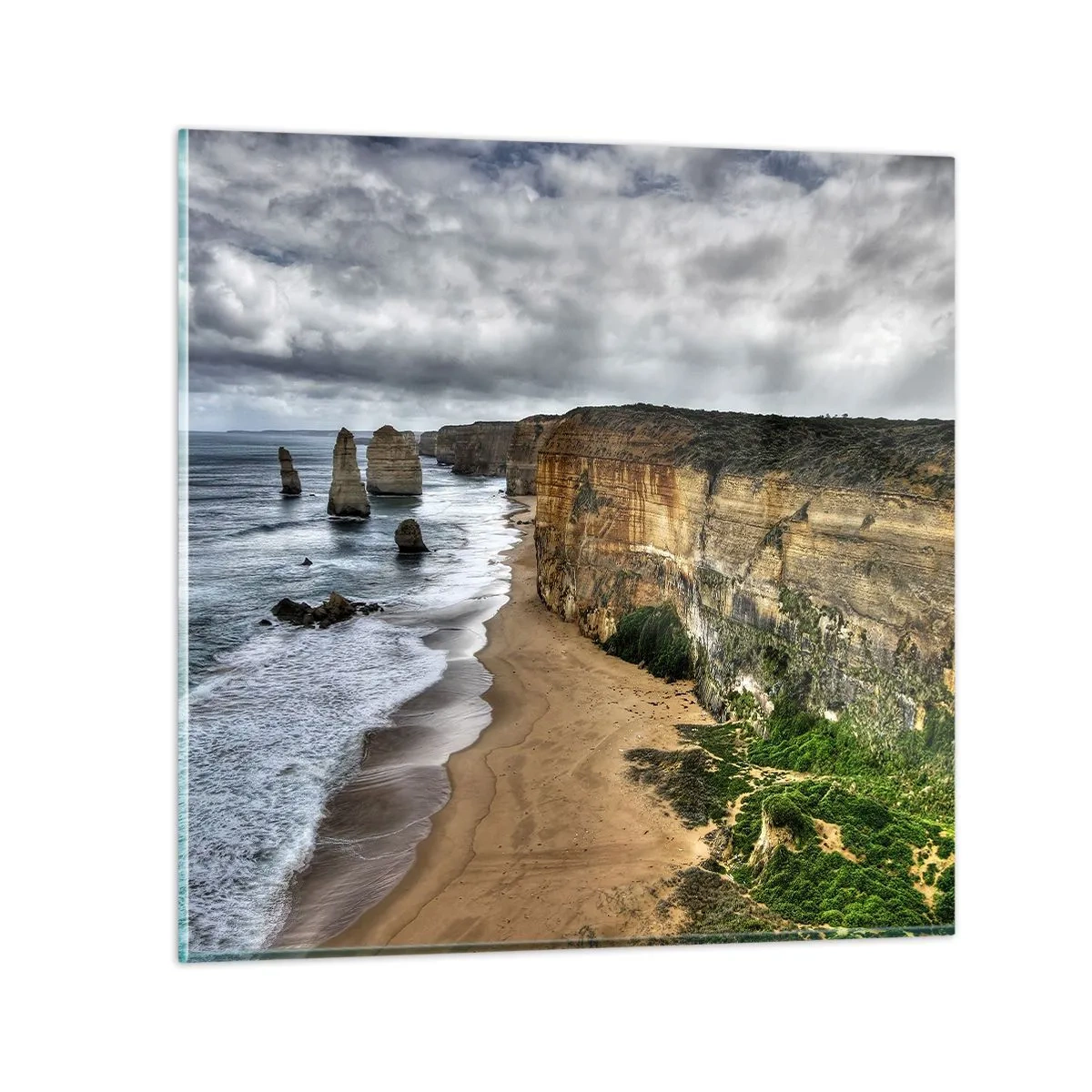 Tablou pe sticlă - Frumusețe brută - 40x40 cm