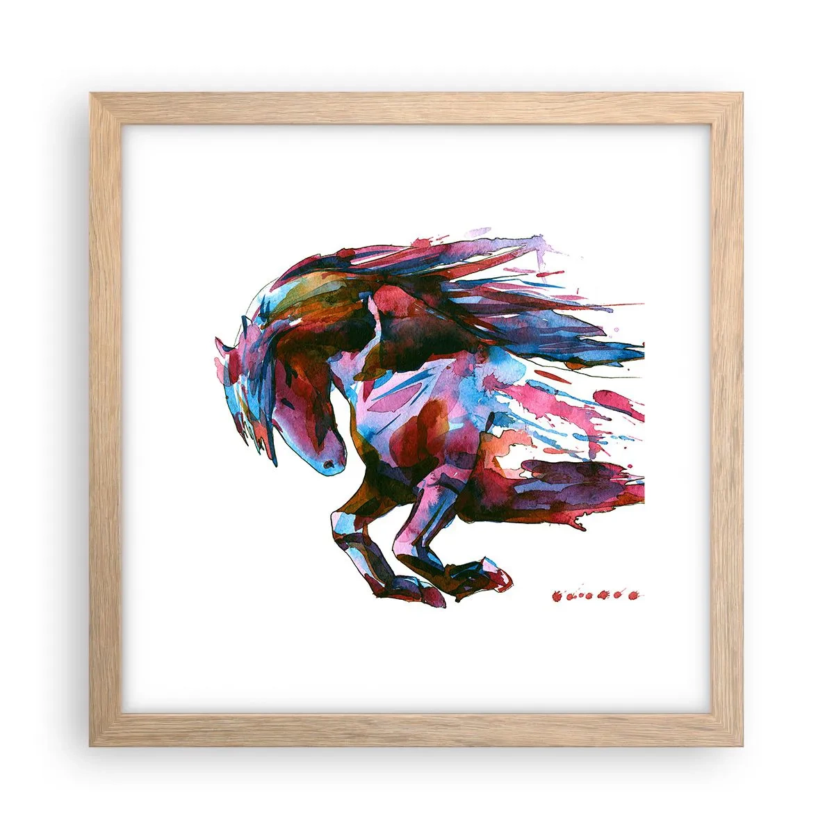 Poster în ramă de stejar deschis - În exaltare - 30x30 cm