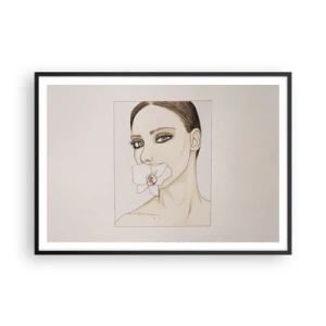 Poster în ramă neagră - Un simbol al eleganței și frumuseții - 100x70 cm