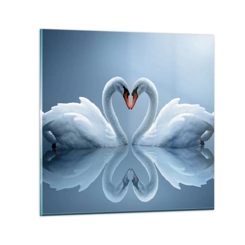 Tablou pe sticlă - Timp pentru dragoste - 70x70 cm