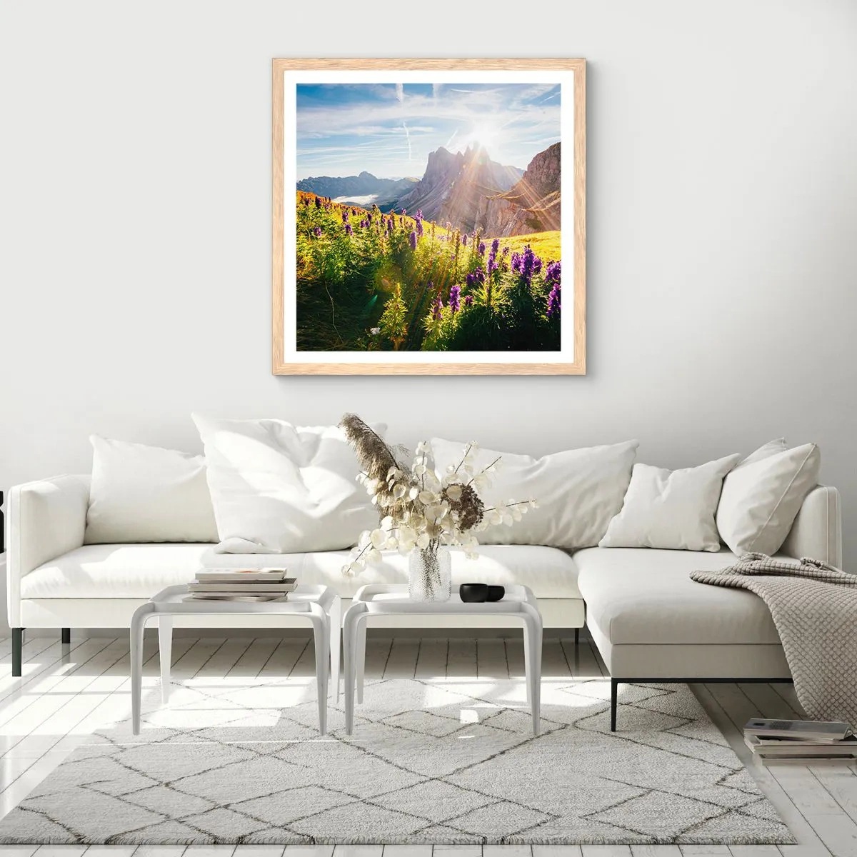 Poster în ramă de stejar deschis - Viața secretă a ierburilor - 30x30 cm