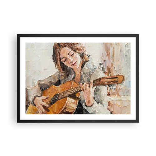 Poster în ramă neagră - Concert pentru chitară și inima unei fete - 70x50 cm