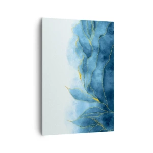 Tablou pe pânză - Albastru în aur - 70x100 cm