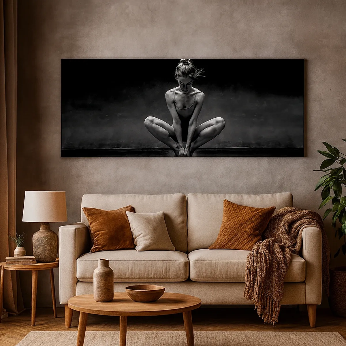 Tablou pe pânză - Energie de dans concentrată - 30x30 cm