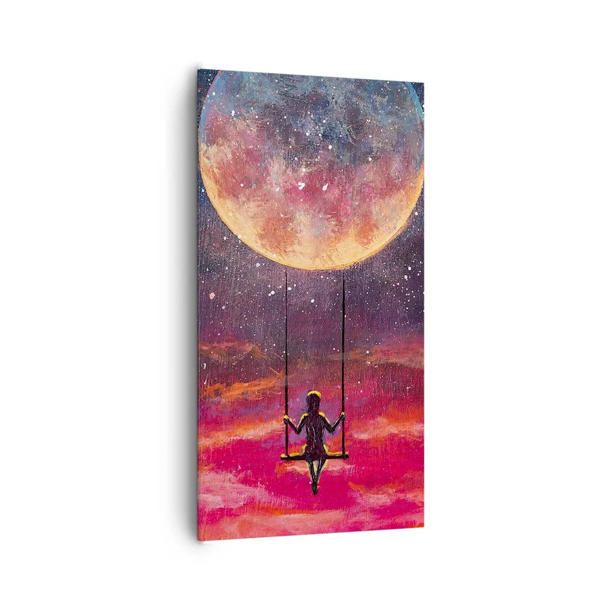 Tablou pe pânză - Cu capul în nori - 65x120 cm
