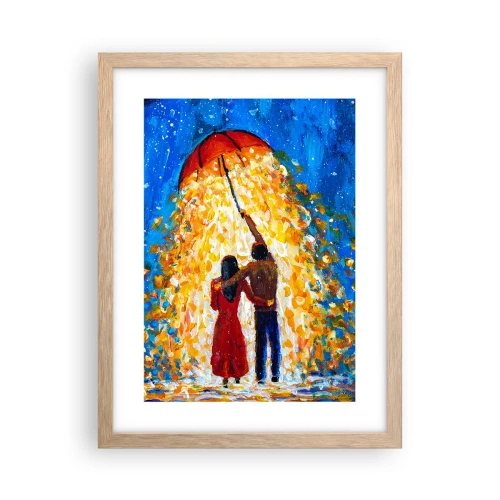 Poster în ramă de stejar deschis - Magia unei seri ploioase? - 30x40 cm