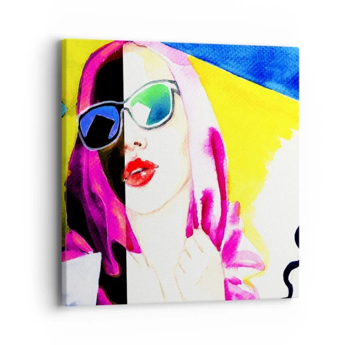 Tablou pe pânză - Nu sunt albă și nu sunt neagră - 40x40 cm