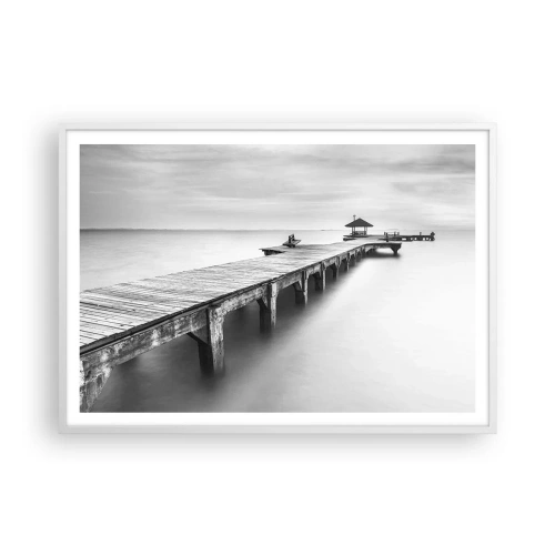 Poster în ramă albă - În depărtare - 100x70 cm