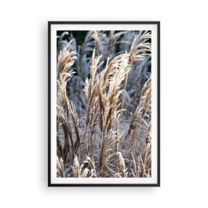 Poster în ramă neagră - Împodobite cu brumă - 61x91 cm