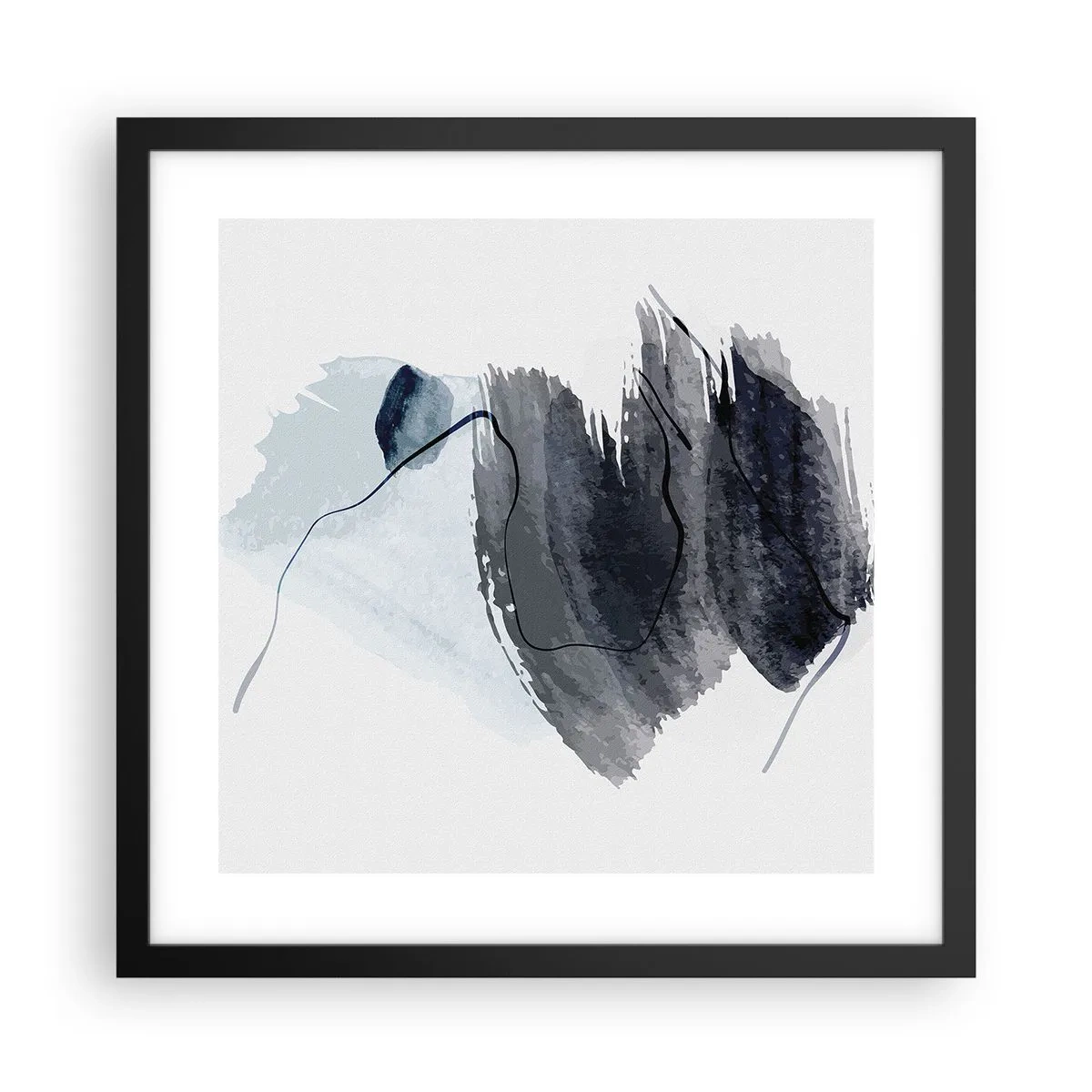 Poster în ramă neagră - Intensitate și mișcare - 40x40 cm