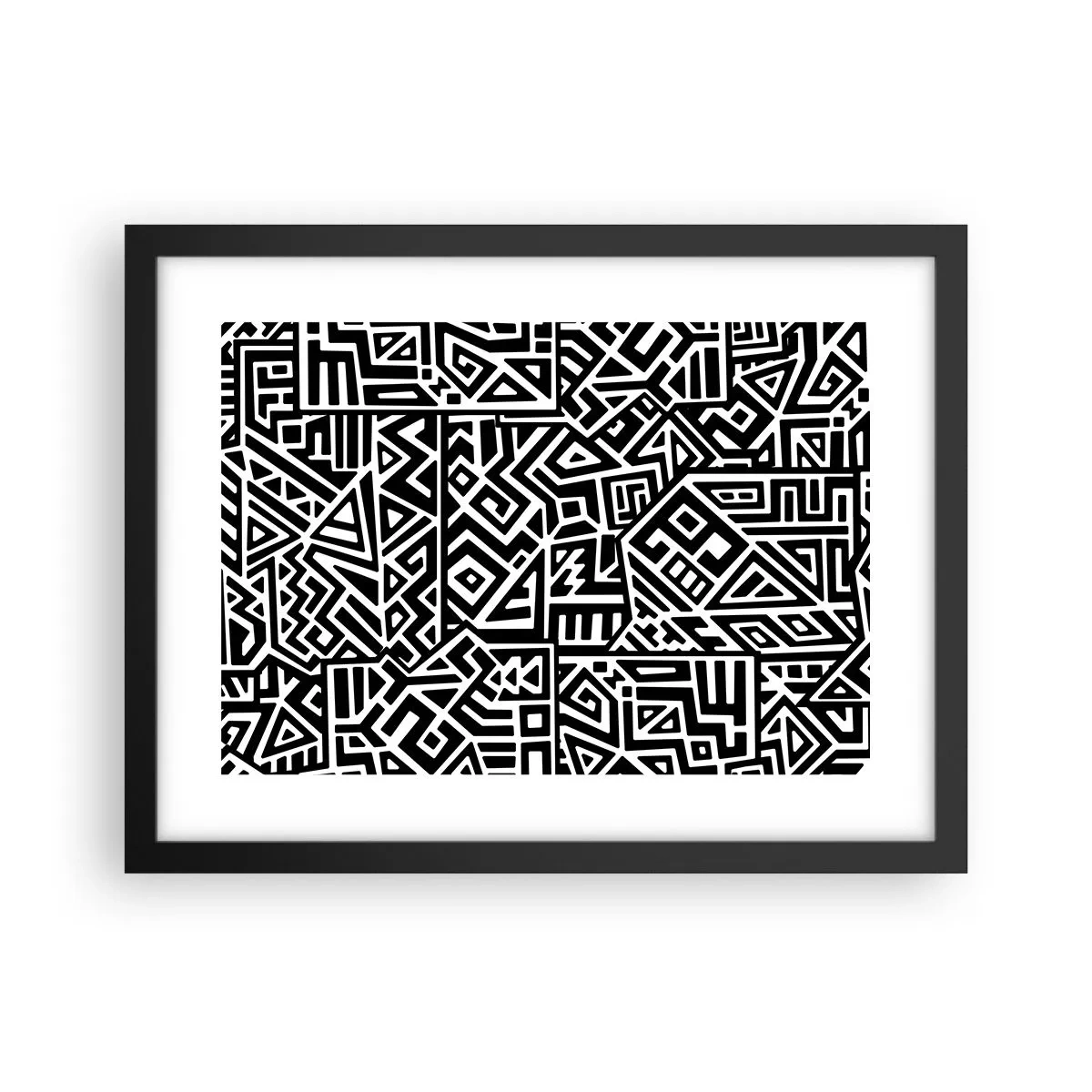 Poster în ramă neagră - Compoziție precolumbiană - 40x30 cm