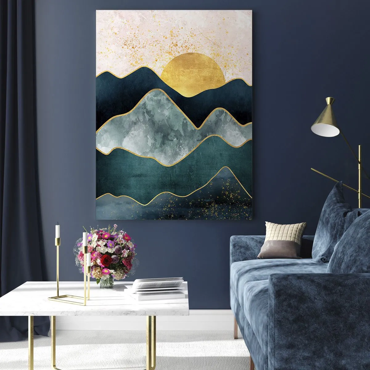 Tablou pe sticlă - Dincolo de șapte munți - 70x100 cm