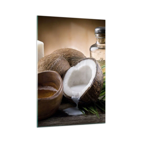 Tablou pe sticlă - Sănătate din insulele tropicale - 70x100 cm