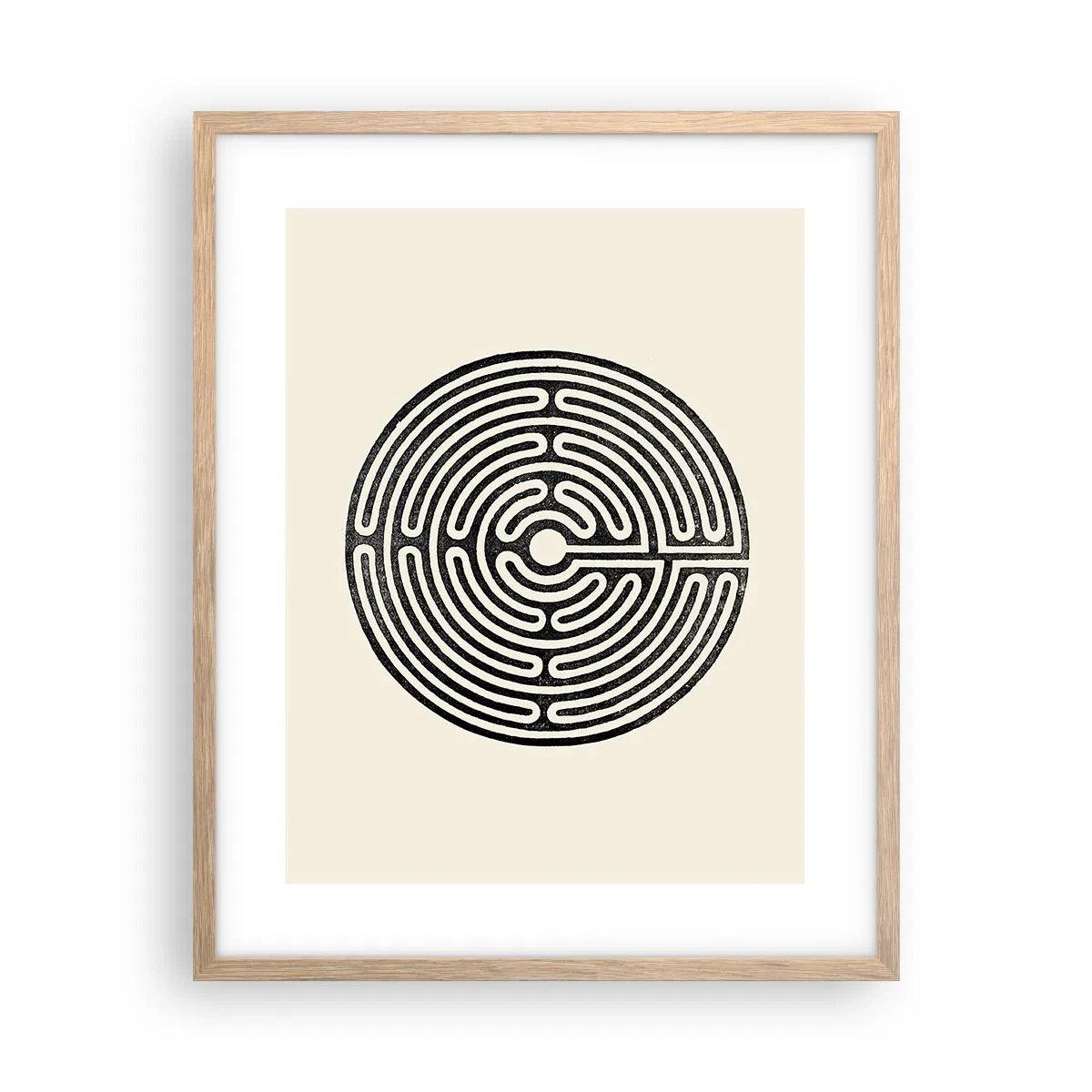 Poster în ramă de stejar deschis - Ordine secretă - 40x50 cm
