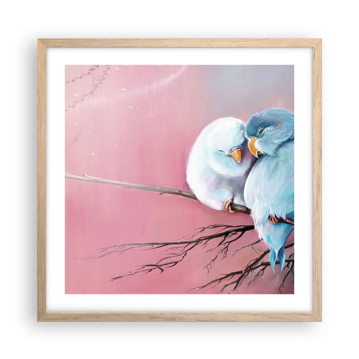 Poster în ramă de stejar deschis - Ce mai este de adăugat?... - 50x50 cm