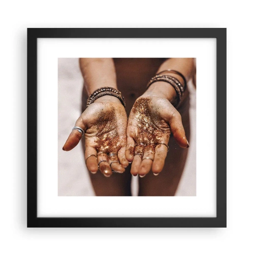 Poster în ramă neagră - Un cadou pentru tine - 30x30 cm