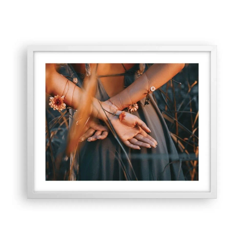 Poster în ramă albă - Legată de natură - 50x40 cm