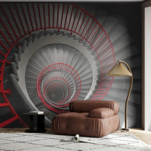 Tapet Premium Canvas - Jocuri arhitecturale - Arhitectură, Scări, Industrial - 300x210 cm