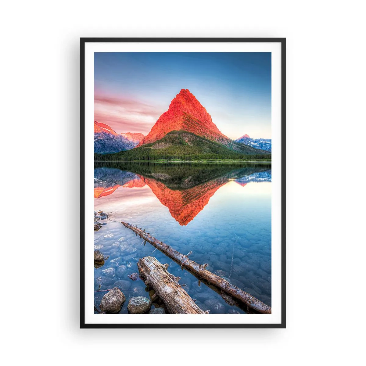 Poster în ramă neagră - Căldură și frig - 70x100 cm