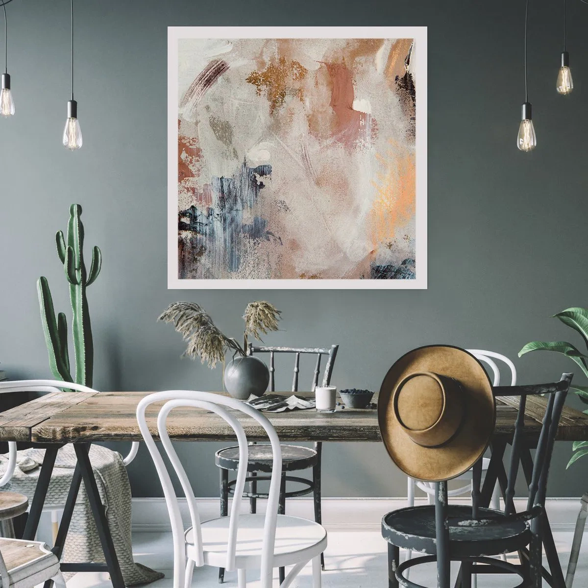 Poster - Abstracție cețoasă - 60x60 cm