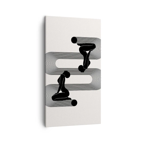 Tablou pe pânză - Simetrie senzuală - 45x80 cm