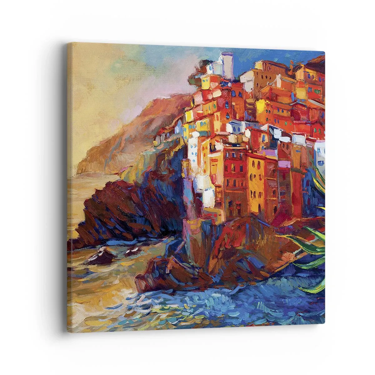Tablou pe pânză - Oraș italian de vis - 40x40 cm