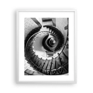 Poster în ramă albă - Din ce în ce mai sus - 40x50 cm