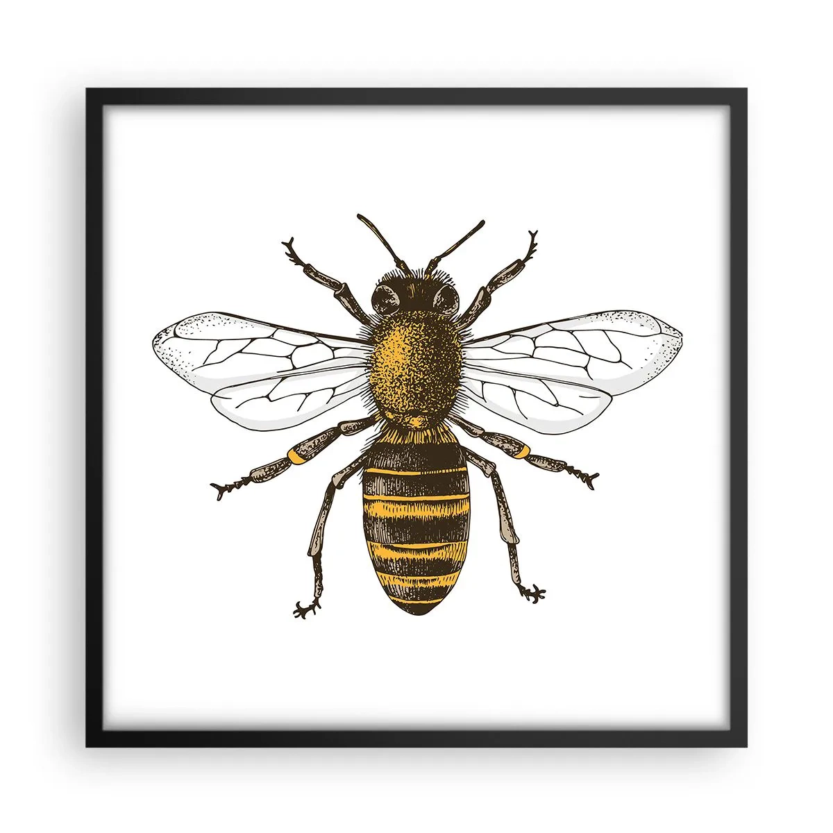 Poster în ramă neagră - Frumoasă și bună - 50x50 cm