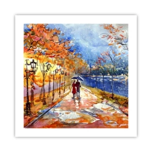 Poster - Împreună până la limita de timp - 50x50 cm