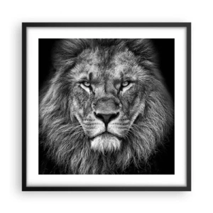 Poster în ramă neagră - În ținuta de încoronare - 50x50 cm