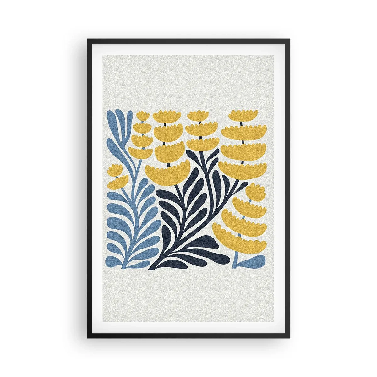 Poster în ramă neagră - Ogor însorit - 61x91 cm