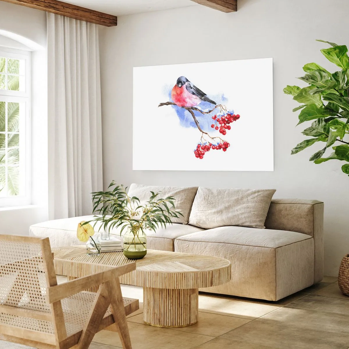 Poster - Iarna în culori - 100x70 cm