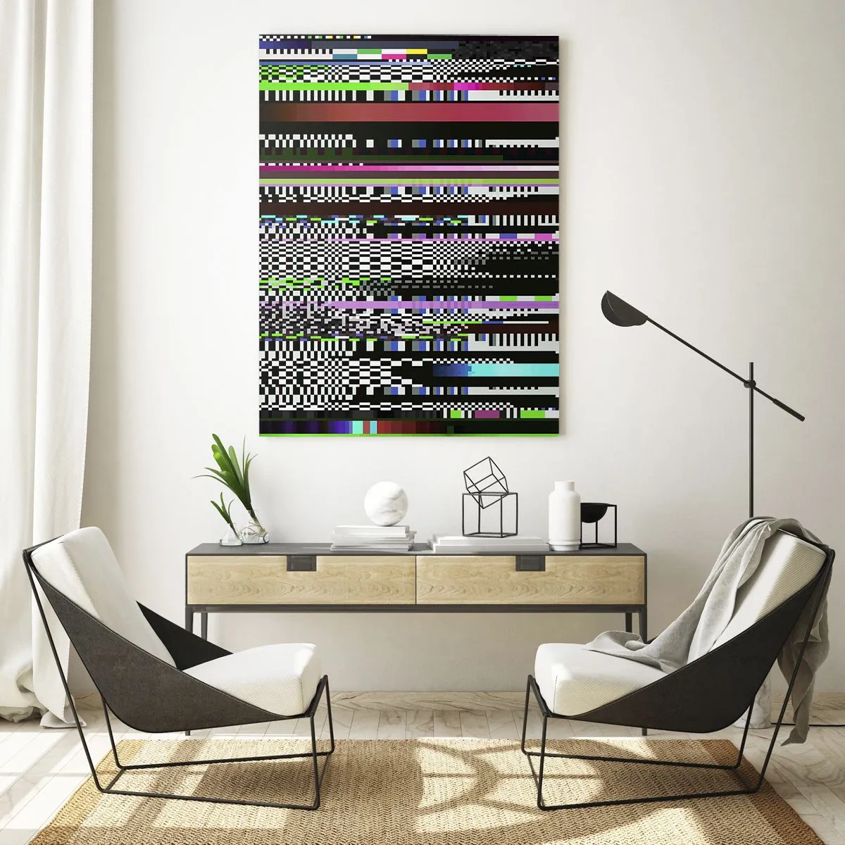 Tablou pe sticlă - Imaginea controlată a realității - 50x70 cm