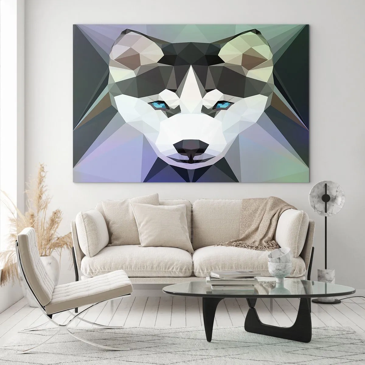 Tablou pe sticlă - O amintire a zăpezilor din nord - 120x80 cm