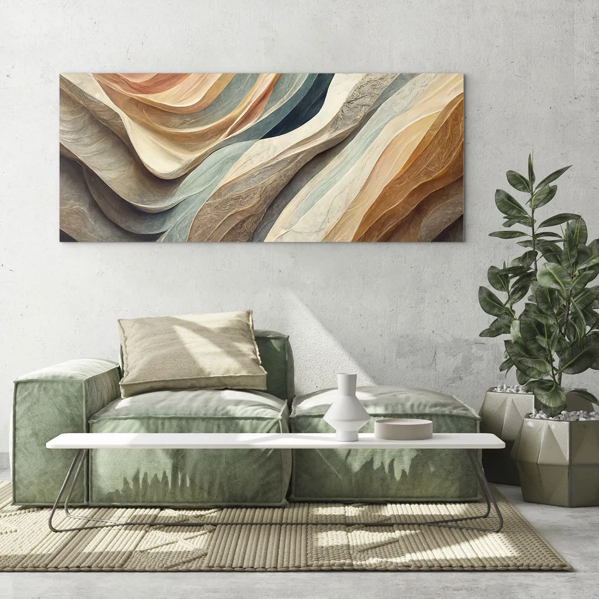 Tablou pe sticlă - Momentul dinaintea schimbării - 100x40 cm